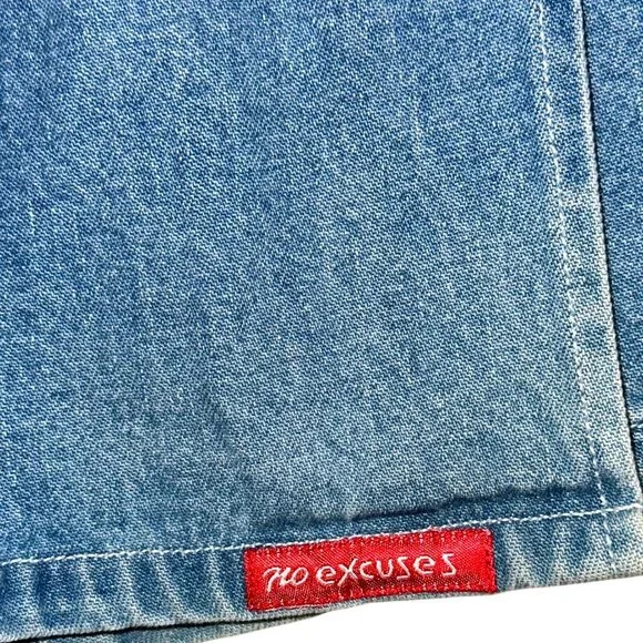 Vintage Y2K No Excuses Denim Jean Skort Size 9/10 - Picture 3 of 7